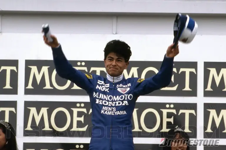 As a wildcard in 1987, Masaru Kobayashi not only won his home GP in Suzuka, but also claimed Bridgestone's first ever win in World GP.