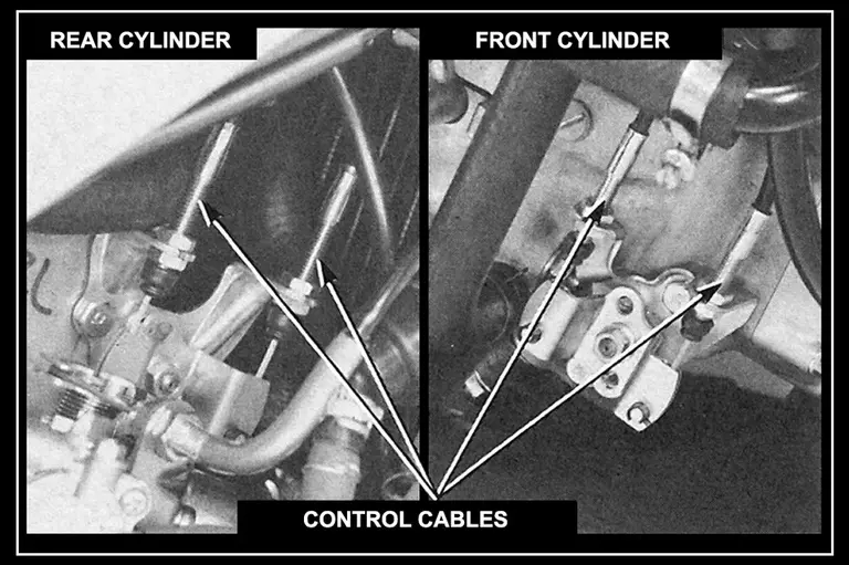 RC Valve adjustment | MC16 control cables