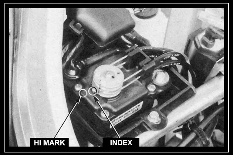 RC Valve adjustment diagram | Servo index