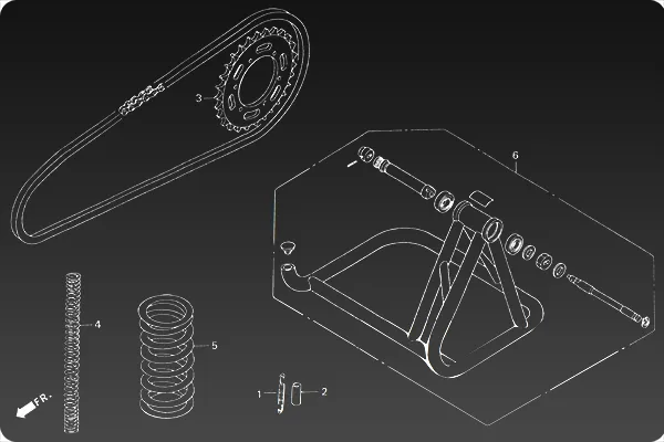 NSR250R MC28 HRC spring part numbers